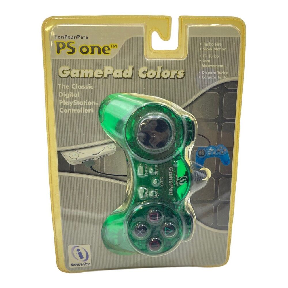 InterAct PlayStation 1 PS1 GamePad Wired Controller -  Green - New
